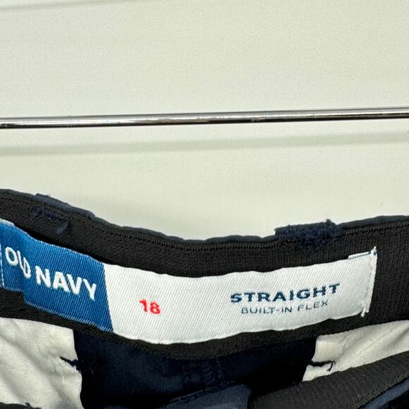 Old Navy boy's size 18 uniform pants tech straight built-in-flex navy blue NEW - Picture 5 of 8